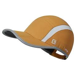GADIEMKENSD Quick Dry Sports Hat Lightweight Breathable Soft Outdoor Run Cap (Folding Series,Dark Goldenrod) von GADIEMKENSD
