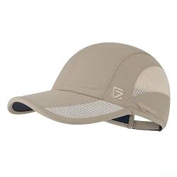 GADIEMKENSD Unstrukturierte Quick Dry Sport Cap Outdoor Sonnenschutz Unisex, Klassisch, helles Khaki, 6 7/8-7 3/8 von GADIEMKENSD