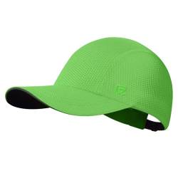 GADIEMKENSD Women's Race Day Running Hat Performance Mesh Baseball Cap - Excellent Ventilation, Lightweight, Reflective Safety Ponytail Hats for Exercise Golf Hiking Beach Workout Gym Grass Green von GADIEMKENSD