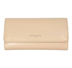 GAELLE PARIS Damen-Geldbörse Regular Wallet Continental Kunstleder glatt Logo Tpu GAACW00079 Farbe Beige, beige von GAELLE PARIS