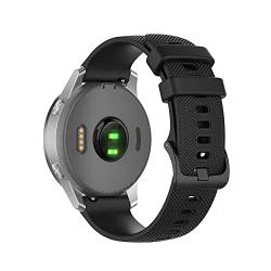 GAFNED 18 mm Silikon-Leder-Damen-Uhrenarmbänder, für Vivoactive 4S 3S Venu 2S Smart Watch für Active S Move 3S Schnellverschluss-Armband (Color : I, Size : For Vivomove 3S) von GAFNED
