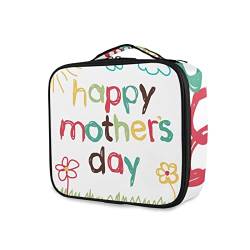 GAIREG Make-up-Koffer mit Faultier-Motiv, Rosa, Muttertags-kindlicher Stil, handgezeichnet von GAIREG