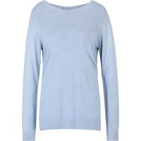 GALERIA essentials Pullover "Elea", U-Boot-Ausschnitt, Rippbündchen, für Damen, blau, L von GALERIA essentials