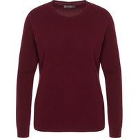 GALERIA Cashmere Pullover "Norwegen", Rippbündchen, für Damen, rot, 46 von GALERIA