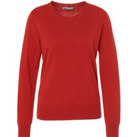 GALERIA Seide-Cashmere Pullover "Madrid", Rundhals, für Damen, rot, 46 von GALERIA