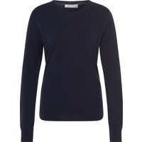 GALERIA Seide-Cashmere Pullover "Madrid", Rundhals-Ausschnitt, für Damen, blau, 44 von GALERIA