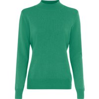 GALERIA Seide-Cashmere Pullover "Rom", Stehkragen, für Damen, grün, 40 von GALERIA