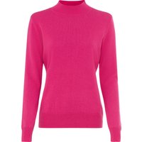 GALERIA Seide-Cashmere Pullover "Rom", Stehkragen, für Damen, pink, 40 von GALERIA