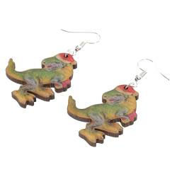 GALPADA 1 Paar Dinosaurier-Ohrringe Frauen Weihnachtsohrring damen geschenke tier ohrringe cute earrings Weihnachtssto Geschenke für kleine Geschenke Weihnachtsgeschenk Damen Ohrringe von GALPADA