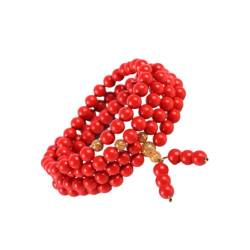 GALPADA 108 Damenarmband Rotes Bettelarmband Holz Armband Charm-armbänder Paar Armband Buddha Männer Armbänder Perlen 8mm Armbänder Herren Armband Korn Gold Blatt Gebetsperlen Fräulein von GALPADA