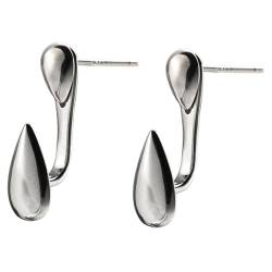 GALPADA 2 Kleine Tropfenförmige Ohrringe Silberne Ohrringe Koreanischer Stil Silberne Ohrhänger Für Mädchen Und Frauen Ohrschmuck Ohrschmuck Ohrringe Für Teenager Mädchen von GALPADA