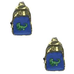 GALPADA 2 STK Dinosaurier-Gürteltasche für Kinder Reisetasche Kinder Reisetasche für Kinder Wanderrucksack für Kinder Kinder-Cartoon-Gürteltasche Umhängetasche wanderrucksäcke Kindertasche von GALPADA