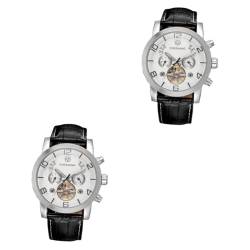 GALPADA 2st Herrenuhren Automatische Armbanduhr Mechanische Armbanduhr Mechanische Herrenuhr Automatische Mechanische Uhr Weiß Mann Tourbillon von GALPADA