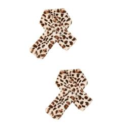 GALPADA 2st Leopardenschal Bequemer Warmer Schal Hijab-schal Schal Mit Animal-print Herbst Winter Warmer Schal Lässiger Schal Brauner Pelzschal Leopardenmuster Damen Geburtstagsgeschenk von GALPADA