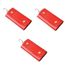 GALPADA 3st Schlüsseltasche Schlüsseletui Aus Leder Schlüsselbehälter Brieftasche Für Autoschlüssel Schlüsselanhänger Aus Leder Männer Und Frauen Kanton Haushalt von GALPADA