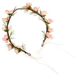 GALPADA Blumengirlanden-stirnband Blumenstirnband Braut Kopfschmuck Hochzeitshaarschmuck Für Bräute Hochzeits-stirnband Mit Blumenmuster Mädchen Plastik Blumenkopfschmuck Brautjungfer von GALPADA