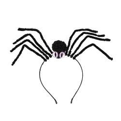 GALPADA Spinnen-stirnband Halloween-stirnbänder Für Erwachsene Halloween-party-kopfschmuck Halloween-spinnen-kopfschmuck Tag Der Toten Stirnband Plüsch Violett Bilden Fräulein Kleidung von GALPADA