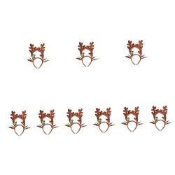 Süße Stirnbänder 9 Glitzernde Jahresdekorationen Lichter Osterglocken Geschenke Ohren Bänder Spielzeug Kindergröße Party – Mit Elchspaß Lustigem Zubehör Weihnachtsgeschenke von GALPADA