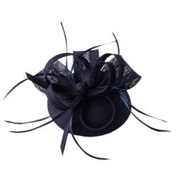 Fascinator-Hüte Damen Kopfbedeckung Haarbänder Jockey Day Prom Feder Haarspangen Haarschmuck von GALSOR