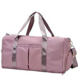 Fitness-Trainingshandtasche Fitnesstasche Duffle Bag Sleeve Trolley Sport Yoga Reisetasche (Color : Pink, Size : 50x24x26cm) von GALSOR