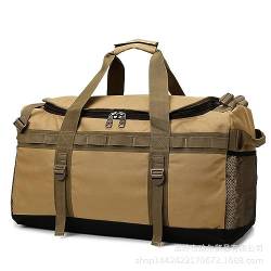 Fitness-Trainingshandtasche Herren Outdoor Seesack Fitness Handtasche Reisetasche (Color : Khaki, Size : 60x28x35cm) von GALSOR