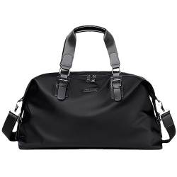 Fitness-Trainingshandtasche Leichte Gepäcktasche for Herren und Damen, große Kapazität, Reisetasche, Sporttasche (Color : Black, Size : 49x19.5x29cm) von GALSOR