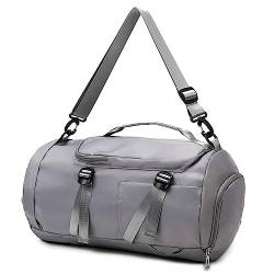 Fitness-Trainingshandtasche Leichte Reisetasche, Sport-Sporttasche (Color : Grey, Size : 25x45x25cm) von GALSOR