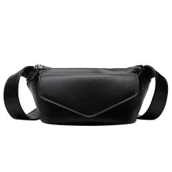 Gürteltasche für Damen Damen Hüfttasche Umhängetasche Umhängetasche (Color : Black, Size : 20x13x7cm) von GALSOR