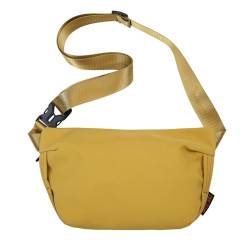 Gürteltasche für Damen Einfache, lässige Sport-Hüfttasche for Damen (Color : Yellow, Size : 28x6x16cm) von GALSOR