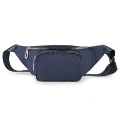 Gürteltasche für Damen Einfache Damen-Brusttasche, Mehrzweck-Handy-Hüfttasche mit großer Kapazität (Color : Blue, Size : 15x13x13cm) von GALSOR