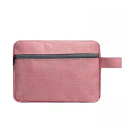 Kosmetiktaschen Einfache tragbare Kulturtasche for Herren, Nass- und Trockentasche, tragbare multifunktionale Aufbewahrungstasche for Damen (Color : Pink, Size : 15x21x7.5cm) von GALSOR