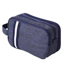 Kosmetiktaschen Herren- und Damen-Reise-Kulturbeutel mit großer Kapazität, Nass- und Trockentrennung, tragbare Aufbewahrungstasche for Toilettenartikel (Color : Blue, Size : 27x10x16cm) von GALSOR