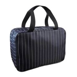 Kosmetiktaschen Praktischer Kulturbeutel for Damen und Herren (Color : Black, Size : 30x12x20cm) von GALSOR