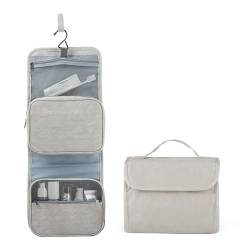 Kosmetiktaschen Reise-Kulturbeutel, abnehmbare hängende Kosmetiktasche (Color : Grey, Size : As Shown) von GALSOR