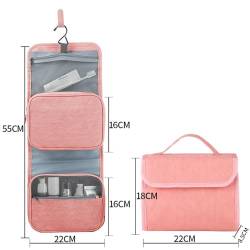Kosmetiktaschen Reise-Kulturbeutel, abnehmbare hängende Kosmetiktasche (Color : Pink, Size : As Shown) von GALSOR