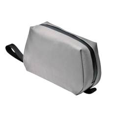 Kosmetiktaschen Tragbare Kulturtasche for Herren, Aufbewahrungstasche for Make-up-Toilettenartikel for Damen (Color : Grey, Size : 23x13.5x8cm) von GALSOR