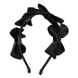 Rutschfester Haarreifen Schwarzes Vintage-Haarband Mit Schleife, Outdoor-Haarschmuck For Frauen Und Mädchen von GALSOR