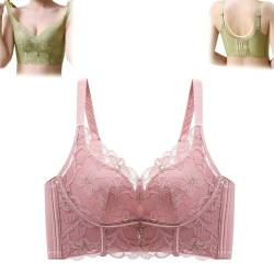 Sexy Spitzen-Bralettes für Damen, Dotmalls Haltungskorrigierender BH, Spitzen-Push-up-BH für Damen (E,38C) von GANDUS