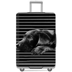 GANNEPIE Koffer Abdeckung Waschbare Reise Gepäck Schutz Anti-Kratzer Hund Gedruckte Gepäck Abdeckung für 19-21 Zoll von GANNEPIE