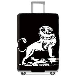 GANNEPIE Koffer Abdeckung Waschbare Reise Gepäck Schutz Anti-Kratzer Löwe Gedruckte Gepäck Abdeckung für 19-21 Zoll von GANNEPIE