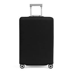 GANNEPIE Reisegepäck-Abdeckung Schwarz gedruckte Koffer-Schutzhülle mit Reißverschluss und Riemen, Abdeckung passt 18-32 Zoll von GANNEPIE