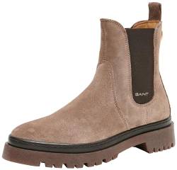 GANT FOOTWEAR Damen ALIGREY Chelsea-Stiefel, Dark Taupe, 40 EU von GANT FOOTWEAR