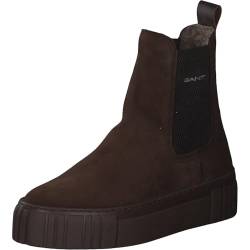 GANT FOOTWEAR Damen SNOWMONT Chelsea-Stiefel, Dark Brown, 36 EU von GANT FOOTWEAR