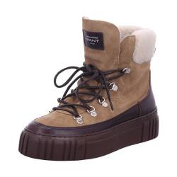 GANT FOOTWEAR Damen SNOWMONT Stiefelette, Taupe/Dark Brown, 38 EU von GANT FOOTWEAR