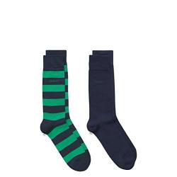 GANT 2-er Set Socken Blau & Grün gestreift Größe 41-46 von GANT