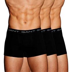 GANT Boxershorts Gummibund mit Logoschriftzug 3er Pack schwarz Größe S von GANT