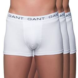GANT Boxershorts Gummibund mit Logoschriftzug 3er Pack weiß Größe S von GANT