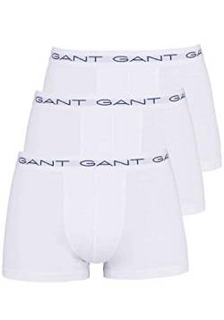 GANT Boxershorts Gummibund mit Logoschriftzug 3er Pack weiß von GANT