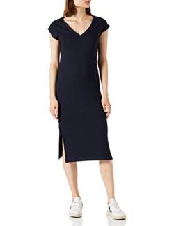 GANT Damen D1. Detail Slit Jersey Dress Kleid, Evening Blue, M von GANT