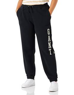 GANT Damen D2. Retro Shield Sweat Pants Freizeithose, Black, S von GANT